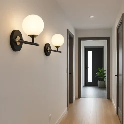 APPLIQUE A PARETE 1 SFERA ILLUMINAZIONE DECORATIVA CONTEMPORANEO CON ATTACCO G9 I20 AQ60