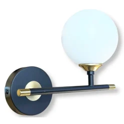 APPLIQUE A PARETE 1 SFERA ILLUMINAZIONE DECORATIVA CONTEMPORANEO CON ATTACCO G9 I20 AQ60