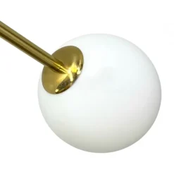 APPLIQUE A PARETE BRONZO METALLO CON 3 SFERE LAMPADA DA MURO MINAMALISTA ATTACCO G9 AQ57