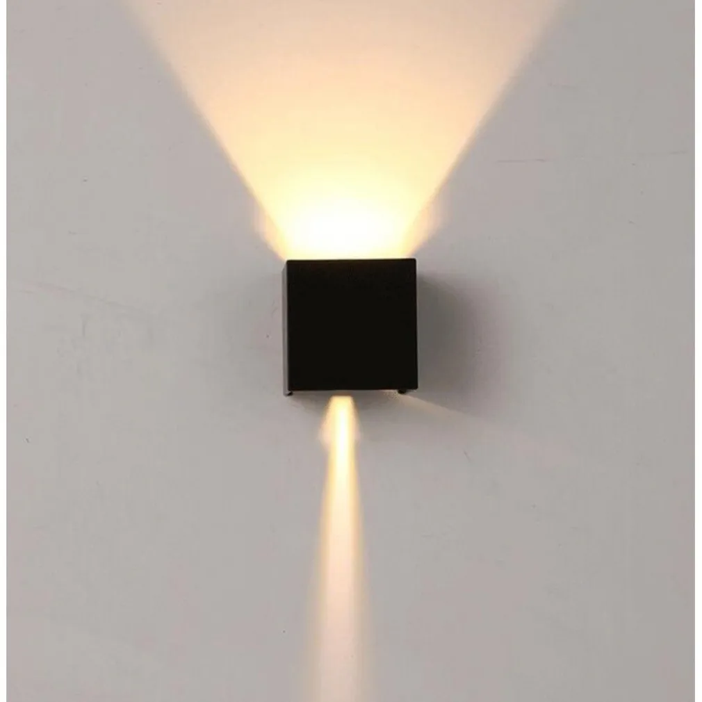 APPLIQUE CUBO LED 40W PER USO ESTERNO IP65 DOPPIA LUCE REGOLABILE 3600 LUMEN