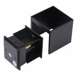 APPLIQUE CUBO LED 40W PER USO ESTERNO IP65 DOPPIA LUCE REGOLABILE 3600 LUMEN