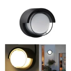 APPLIQUE DA ESTERNO E INTERNO LAMPADA MODERNA PER PARETE MURO IP65 FARETTO 12W