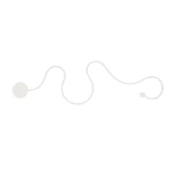 APPLIQUE DA MURO LED 28W DESIGN A SERPENTE BIANCO TONALITÀ LUCE 3IN1 2240LM E69-B3C