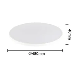 APPLIQUE DA MURO PARETE LED ROTONDO 42WATT IP44 TRE TEMPERATURE LUCE ES-PN480-3C