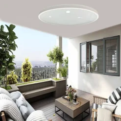 APPLIQUE DA MURO PARETE LED ROTONDO 42WATT IP44 TRE TEMPERATURE LUCE ES-PN480-3C