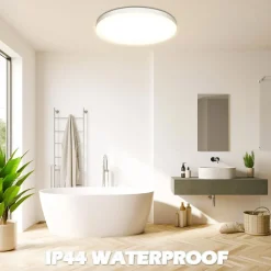 APPLIQUE DA MURO PARETE LED ROTONDO 42WATT IP44 TRE TEMPERATURE LUCE ES-PN480-3C