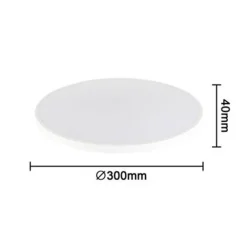 APPLIQUE DA MURO PARETE LED ROTONDO 18W IP44 TRE TEMPERATURE DI LUCE ES-PN300-3C