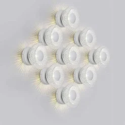 APPLIQUE DA MURO STILE INDUSTRIALE LAMPADA DECORATIVA IN METALLO ATTACCO G9 AQ48