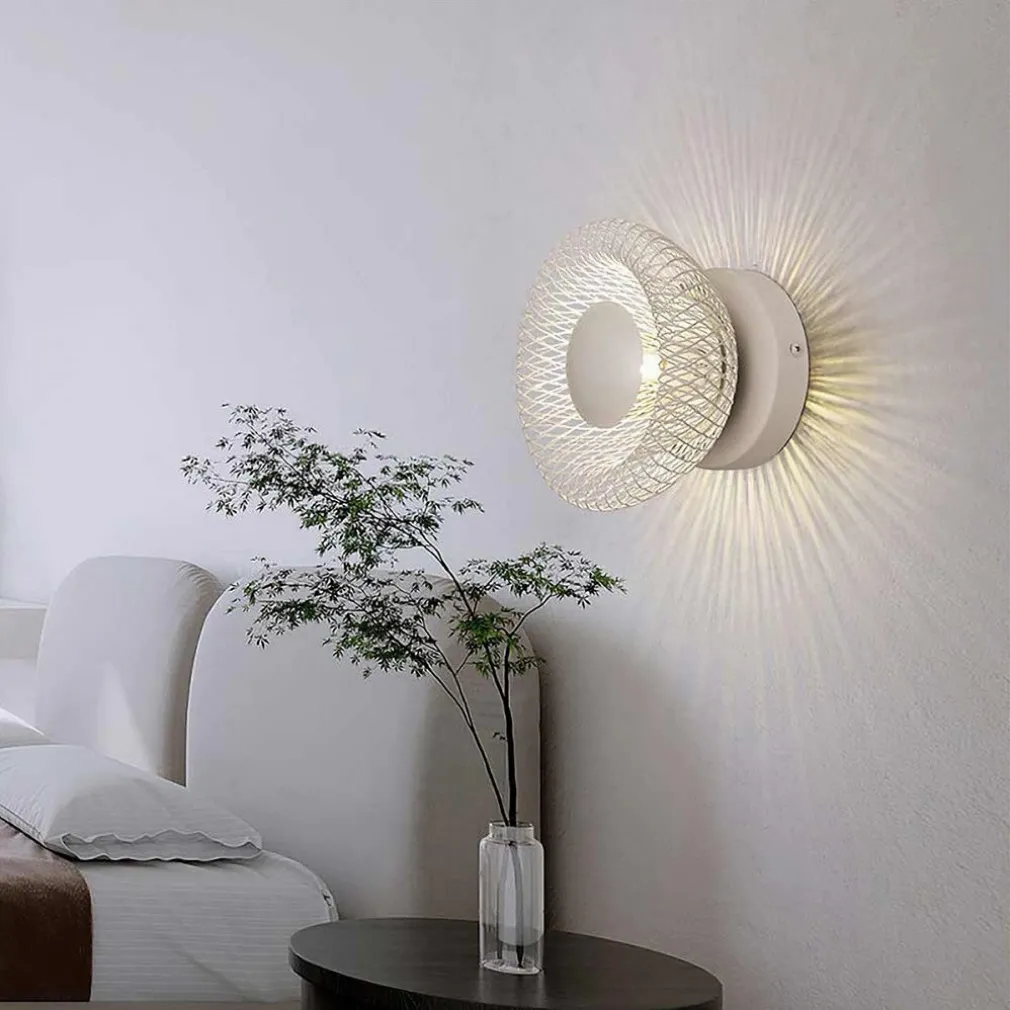 APPLIQUE DA MURO STILE INDUSTRIALE LAMPADA DECORATIVA IN METALLO ATTACCO G9 AQ48