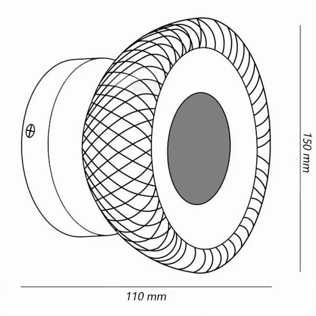 APPLIQUE DA MURO STILE INDUSTRIALE LAMPADA DECORATIVA IN METALLO ATTACCO G9 AQ48