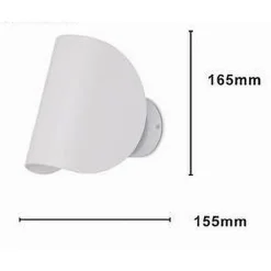 APPLIQUE DA PARETE BIANCO IN METALLO LAMPADA ATTACCO G9 DESIGN MODERNO IP20 32750