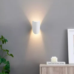 APPLIQUE DA PARETE BIANCO IN METALLO LAMPADA ATTACCO G9 DESIGN MODERNO IP20 32750