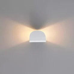 APPLIQUE DA PARETE BIANCO IN METALLO LAMPADA ATTACCO G9 DESIGN MODERNO IP20 32750