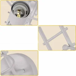 APPLIQUE DA PARETE DECORATIVO FORMA OMINO SULLA SCALA IN METALLO ATTACCO E27 AQ49