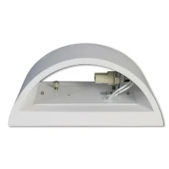 APPLIQUE DA PARETE IN GESSO VERNICIABILE DOPPIA LUCE G9 LAMPADA MODERNA GS-E14