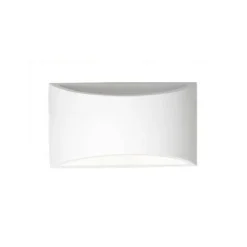 APPLIQUE DA PARETE IN GESSO VERNICIABILE DOPPIA LUCE G9 LAMPADA MODERNA GS-E14