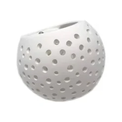 APPLIQUE DA PARETE IN GESSO TONDO UP E DOWN VERNICIABILE CONTEMPORANEE G9 GS-E42