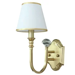 APPLIQUE DA PARETE LAMPADA MURO CON PARALUME ATTACCO E14 STILE CLASSICO ELEGANTE E40