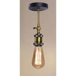 APPLIQUE DA PARETE LAMPADA VINTAGE INDUSTRIALE LUCE REGOLABILE PORTALAMPADA E27 13868