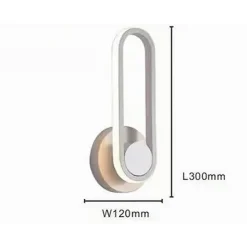 APPLIQUE DA PARETE LED 13 W OVALE VERTICALE ORIENTABILE BIANCO LUCE FREDDA 50339