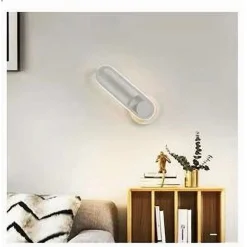 APPLIQUE DA PARETE LED 13 W OVALE VERTICALE ORIENTABILE BIANCO LUCE FREDDA 50339