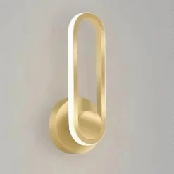 APPLIQUE DA PARETE LED 13 W OVALE VERTICALE ORIENTABILE ORO LUCE NATURALE 50346