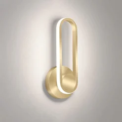 APPLIQUE DA PARETE LED 13 W OVALE VERTICALE ORIENTABILE ORO LUCE NATURALE 50346