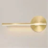 APPLIQUE DA PARETE LED 13 W LINEARE ORIENTABILE ORO LAMPADA LUCE NATURALE 50384