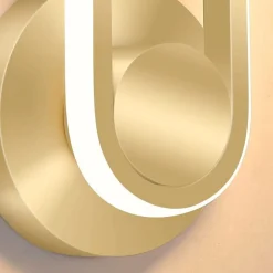 APPLIQUE DA PARETE LED 13 WATT OVALE VERTICALE ORIENTABILE ORO LUCE FREDDA 50353