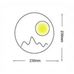 APPLIQUE DA PARETE LED MODERNA RETROILLUMINATO TONDO 16W 3 TONALITÀ LUCE E48-B3C