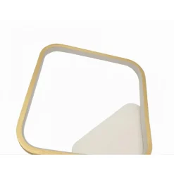 APPLIQUE DA PARETE LED 12W QUADRATO ORO LAMPADA MODERNO MINIMAL LUCE 6500K 71286