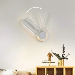 APPLIQUE DA PARETE LED 13W OVALE VERTICALE ORIENTABILE BIANCO LUCE NATURALE 50322