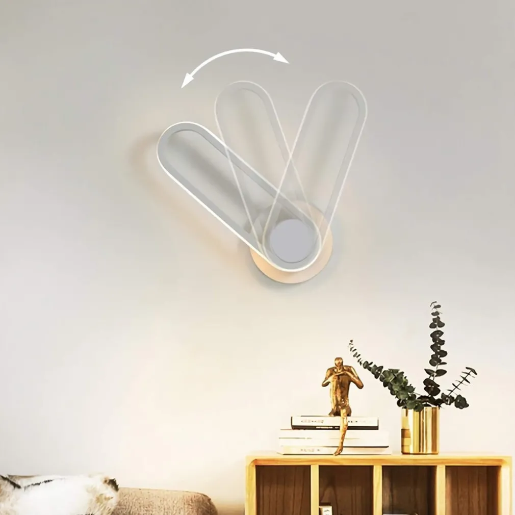 APPLIQUE DA PARETE LED 13W OVALE VERTICALE ORIENTABILE BIANCO LUCE NATURALE 50322