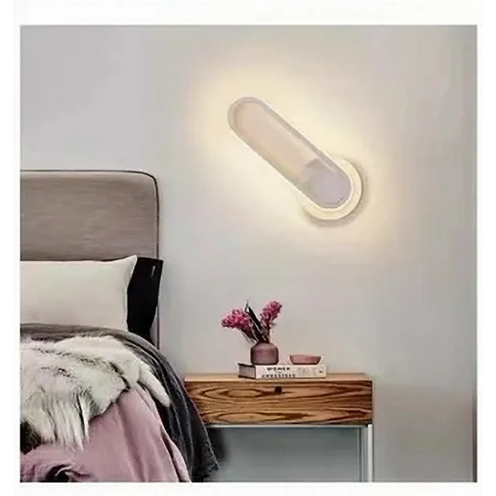 APPLIQUE DA PARETE LED 13W OVALE VERTICALE ORIENTABILE BIANCO LUCE NATURALE 50322