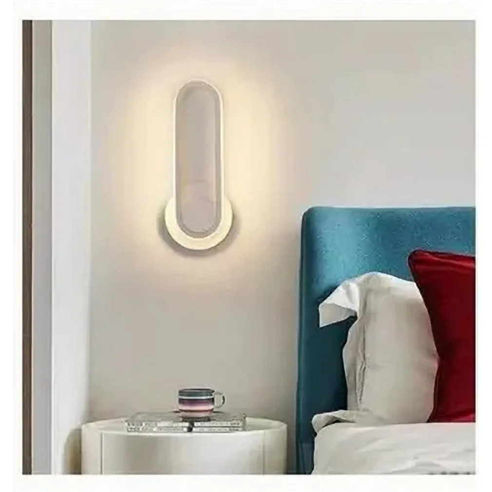 APPLIQUE DA PARETE LED 13W OVALE VERTICALE ORIENTABILE BIANCO LUCE NATURALE 50322