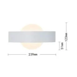 APPLIQUE DA PARETE LED 8WATT DOPPIA EMISSIONE LUCE 3 COLORAZIONI DI LUCE E17-B3C