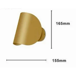 APPLIQUE DA PARETE ORO IN METALLO LAMPADA ATTACCO G9 DESIGN MODERNO IP20 32743