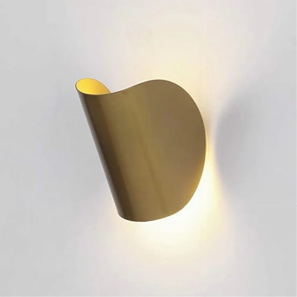 APPLIQUE DA PARETE ORO IN METALLO LAMPADA ATTACCO G9 DESIGN MODERNO IP20 32743