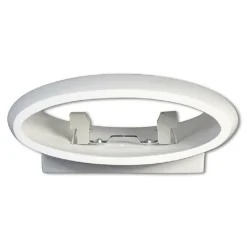 APPLIQUE DA PARETE OVALE IN GESSO VERNICIABILE DOPPIA EMISSIONE LUMINOSA R7S E08