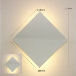 APPLIQUE DA PARETE PER INTERNI CON LED A LUCE BIANCA NATURALE 4000K IN ALLUMINIO