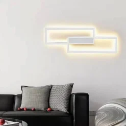 APPLIQUE DOPPIO RETTANGOLO 32 W DA PARETE ABAT JOUR 3 TEMPERATURE LUCE AQ25-B3C