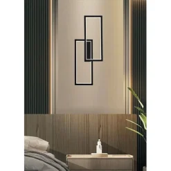 APPLIQUE DOPPIO RETTANGOLO 32 W DA PARETE LUMETTO 3 TEMPERATURE DI LUCE AQ25-N3C