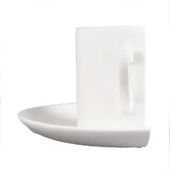 APPLIQUE GESSO A FORMA DI TAZZA DA CAFFÈ A PARETE VERNICIABILE ATTACCO G9 GS-E85