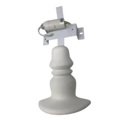 APPLIQUE IN GESSO A FORMA LUME A PARETE VERNICIABILE LUMETTO ATTACCO E14 GS-E84