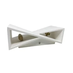 APPLIQUE IN GESSO CON FORMA ASIMETRICA DOPPIA EMISSIONE LUCE G9 DA PARETE GS-E73