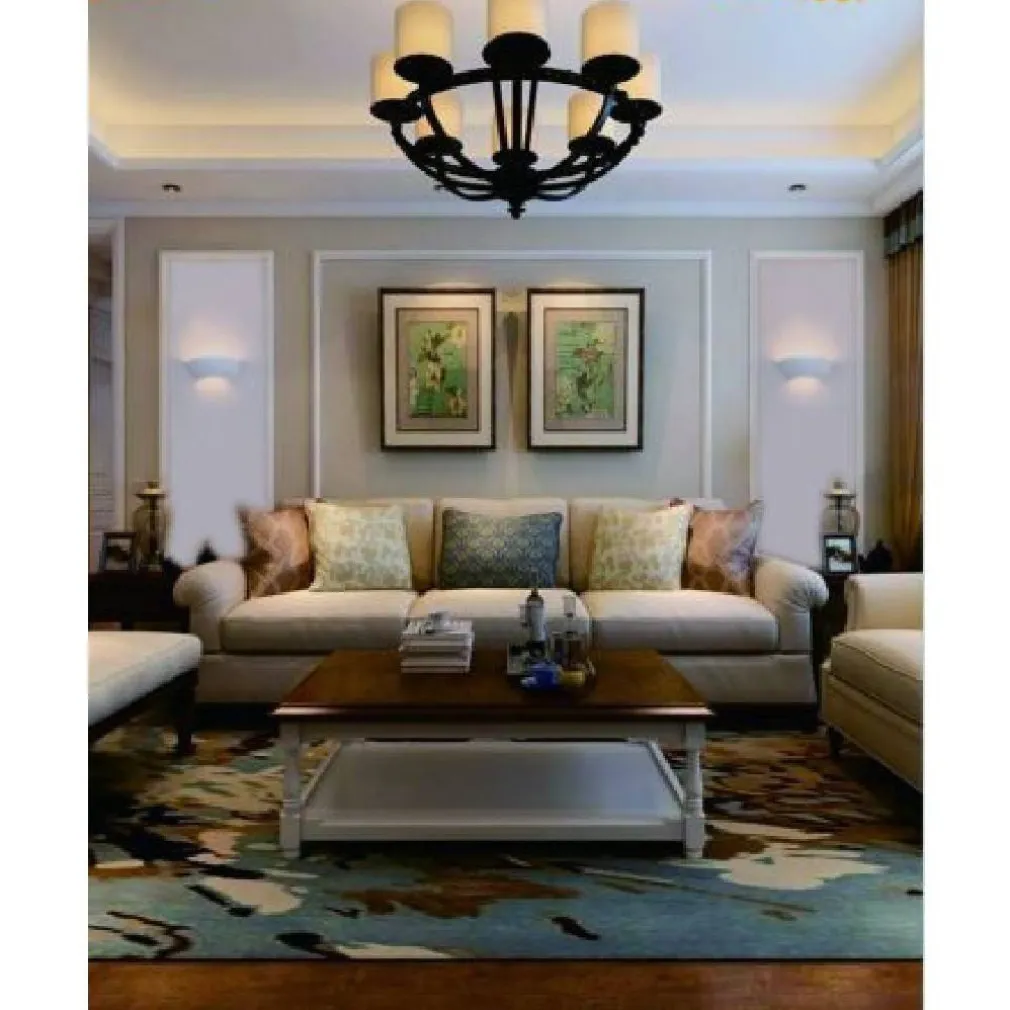 APPLIQUE IN GESSO DA PARETE DOPPIA EMISSIONE LUCE LAMPADA ATTACCO 1XR7S GS-E72