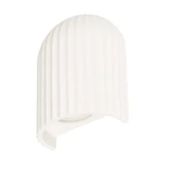 APPLIQUE IN GESSO RIGATO DA PARETE LAMPADA DA MURO VERNICIABILE ATTACCO GU10 IP20 GS-E88