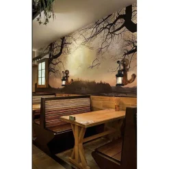 APPLIQUE IN LEGNO CON BASE AD ANCORA LANTERNA COUNTRY LAMPADA INDUSTRIAL E27 E54