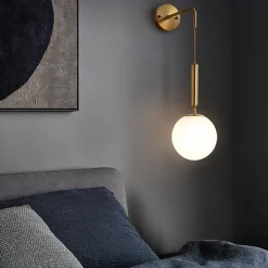 APPLIQUE LAMPADA A PARETE PENDENTE STILE CONTEMPORANEO CON ATTACCO G9 BRONZO INTERNO AQ56