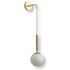 APPLIQUE LAMPADA A PARETE PENDENTE STILE CONTEMPORANEO CON ATTACCO G9 BRONZO INTERNO AQ56
